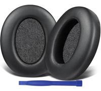 SOULWIT Earpads Cushions Replacement for Sony WH-XB910 XB910N Extra Bass Noise Cancelling Headphones, for Sony WHXB910N Wireless Bluetooth Headset, Ear Pads with Softer Protein Leather - Black