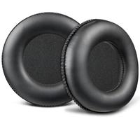 SOULWIT Earpads for AKG K240 Studio Semi-Open Over-Ear Headphones, Replacement Ear Pads Cushions with Soft Protein Leather and High-Density Foam - Black