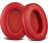 SOULWIT Earpads for ATH M50X/M40X, HyperX Cloud 2/3/Alpha, MDR-7506, Arctis 7/9/5/Nova 7/Pro Wired, G Pro X, Sennheiser HD280, Razer Kaira/Barracuda/Kraken Series, Turtle Beach Stealth - Red