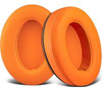SOULWIT Earpads for ATH M50X/M40X, HyperX Cloud 2/3/Alpha, MDR-7506, Arctis 7/9/5/Nova 7/Pro Wired, G Pro X, Sennheiser HD280, Razer Kaira/Barracuda/Kraken Series, Turtle Beach Stealth - Orange
