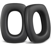 SOULWIT Earpads for Howard Leight by Honeywell Earmuffs Impact Sport/Pro, Sync, Leightning, Awesafe GF01, ZOHAN EM054, PROHEAR 030/036/016, Ear Pads Cushions with Softer Protein Leather - Black