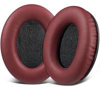 SOULWIT Earpads for HyperX Cloud 2/3/1/Flight/Stinger/Stinger2/Core/Pro, CloudX Stinger/Flight Series Headset - Burgundy