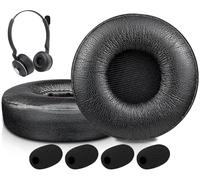 SOULWIT Earpads for Jabra Engage 55/65/75 - Stereo Black | (Do Not Fit Engage 50, Engage 55/65/75 Mono Version), for Engage 55/65/75 (Stereo Version) Headphones