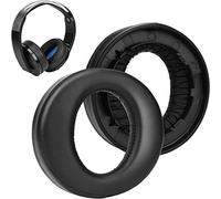 SOULWIT Earpads for Sony Platinum Wireless PS4(CECHYA-0090) - Black | for Platinum Wireless PlayStation PS4(2018 Version,Model CECHYA-0090) Headphones