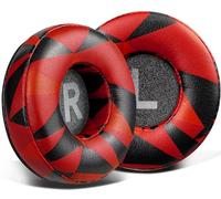 SOULWIT Earpads Replacement for AKG Y50/Y50BT/Y55/K618/K619 On-Ear Headphones, Ear Pads Cushions with High-Density Noise Isolation Foam - Red Storm