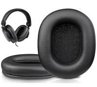 SOULWIT Earpads Replacement for M-Audio HDH40 Headphones, Ear Pads Cushions with Soft Protein Leather and High-Density Foam - Black