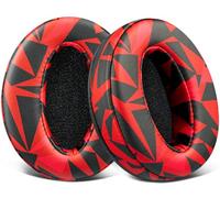 SOULWIT Earpads Replacement for Sennheiser HD 4.50BT/HD 4.50BTNC/HD4.50SE/HD4.40BT/HD4.30G/HD4.20S/HD458BT/HD 450/HD450BT/HD400S/HD350BT/Adapt 360(MB 360 UC)/Adapt 361 - Red Storm