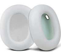 SOULWIT Earpads Replacement for Sonos Ace Wireless Over Ear Headphones, Ear Pads Cushions with Soft Protein Leather, High-Density Foam - White