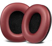 SOULWIT Earpads Replacement for Sony MDR-7506 MDR-V6 MDR-V7 MDR-CD900ST Monitor Headphones, Ear Pads Cushions with Softer High-Density Foam - Burgundy
