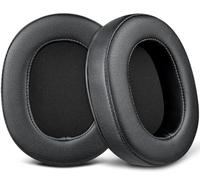 SOULWIT Earpads Replacement for Sony MDR-M1 Professional Reference Closed Monitor Headphones, Ear Pads Cushions with Soft Protein Leather and High-Density Memory Foam - Black