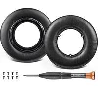 SOULWIT Earpads Replacement for Sony MDR-XB500 Headphones, Ear Pads Cushions with Softer Protein Leather, Replace Plastic Parts and Screws - Black