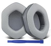 SOULWIT Earpads Replacement for V-Moda Crossfade 1/2/3 Wireless, M-100/M-100 Master, LP2/LP Headphones, Ear Pads Cushions with Durable Mesh Fabric and High-Density Foam - Grey