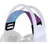 SOULWIT Flexible Fabric Replacement Headband for Logitech G733/G535/G335 Gaming Headset, Headphones Replacement Band, Headstrap Head Cushion Pad Repair Part - Pink Point