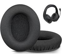 SOULWIT Full Mesh Earpads for HyperX Cloud Stinger Core Wireless - Black | for Cloud (Stinger Core Wireless/Stinger Core 7.1); CloudX Stinger Core (Wired/Wireless) Headsets