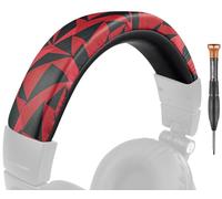 SOULWIT Headband Cover for Audio Technica ATH M50, M50X, M50XWH, M50XBT, M50XBT2, M50S/LE Headphones, Replacement Headstrap Pad Repair Part (Red Storm)