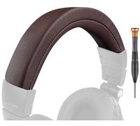 SOULWIT Headband Cover for Audio Technica ATH M50, M50X, M50XWH, M50XBT, M50XBT2, M50S/LE Headphones, Replacement Headstrap Pad Repair Part (Dark Coffee)