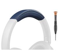 SOULWIT Headband Cover for Sony WH-XB910N Extra BASS Noise Cancelling Headphones (Do Not Fit WH-XB900N), Replacement Headstrap Pad Repair Part - Navy Blue