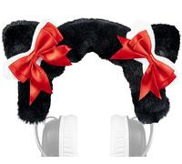 SOULWIT Headband Cover Protector for HyperX Cloud 1/2/2 Core/3/3S/Alpha/Alpha S/Core/CloudX Gaming Headsets, Decorative Headstrap Part - Black