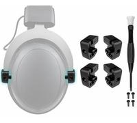 SOULWIT Headband Hinge Swivel Rotation Joint Pivot Replacement Parts for HyperX Cloud/Cloud 2 Wired/CloudX/Cloud Core/Cloud 2 Core, Headsets Hanger Bracket Attachment Accessories - Black