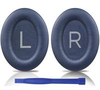 SOULWIT Lambskin Earpads Replacement for Bose QuietComfort 45 (QC45)/QuietComfort SE (QC SE)/New Quiet Comfort Wireless Over-Ear Headphones, Ear Pads Cushions with High Density Foam - Brilliant Blue