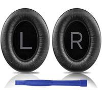 SOULWIT Lambskin Earpads Replacement for Bose QuietComfort 45 (QC45)/QuietComfort SE (QC SE)/New Quiet Comfort Wireless Over-Ear Headphones, Ear Pads Cushions with High Density Foam - Brilliant Black
