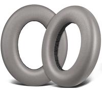 SOULWIT Lambskin Earpads Replacement for Sennheiser Momentum 4 Over/Around Ear Wireless Headphones, Ear Pads Cushions with High-Density Noise Cancelling Foam - Grey