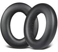 SOULWIT Lambskin Earpads Replacement for Sennheiser Momentum 4 Over/Around Ear Wireless Headphones, Ear Pads Cushions with High-Density Noise Cancelling Foam - Black