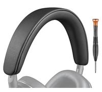 SOULWIT Lambskin Top+Bottom Headband Cover for Bowers & Wilkins PX8/PX7 s2/PX7 s2e (Do Not Fit PX7) Headphones, Replacement Headstrap Pad Repair Part - Black