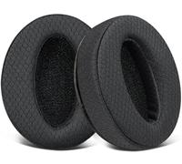 SOULWIT Mesh Fabric Ear Pads Cushions Replacement, Earpads for Sennheiser HD 4.50BT, HD 4.50BTNC, HD 4.50SE, HD 4.40BT, HD 4.30G, HD 4.20S, HD 458BT, HD 450, HD 450BT, HD 400S, HD 350BT - Black