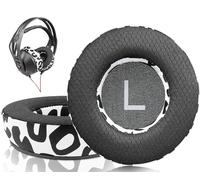 SOULWIT Mesh Fabric Earpads Replacement for Plantronics (Poly) Rig 400(400Pro HC, 400HS, 400HX, 400HA), Ear Pads Cushions for Rig 500(500E, 500HD, 500HX, 500HS)/505(505HS)/515(515HD)- Snow Leopard