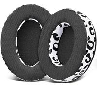 SOULWIT Mesh Fabric Replacement Earpads Cushions for HyperX Cloud 1/2/3/Pro/Core/Flight/Flight S/Stinger/Stinger S, CloudX Stinger/Stinger Core/Flight Headset - Snow Leopard