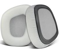 SOULWIT Mesh Fabric Replacement Earpads for Corsair Void/Void v2/Void Pro/Void Elite/Surround Wired & Wireless RGB USB Gaming Headsets, Ear Pads Cushions with Noise Isolation Foam - Grey