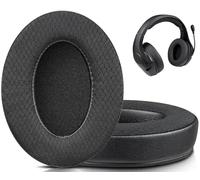 SOULWIT Mesh Fabric Replacement Earpads for HyperX Cloud Stinger Core Wireless/Cloud Stinger Core 7.1 Gaming Headsets, Ear Pads Cushions with High-Density Memory Foam - Black