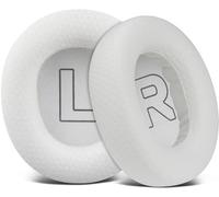 SOULWIT Mesh Fabric Replacement Earpads for Steelseries Arctis Nova Pro Wired, Nova 1/1X/1P/3/3P/3X/4/7/7X/7P Headphones, Ear Pads Cushions with Noise Isolation Foam, Added Thickness - White