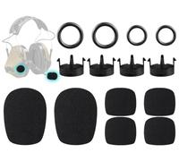 SOULWIT Mic Cover for 3M PELTOR ComTac I/II/III/IV/V/VI/VIII - Black | Pop Filter for ComTac 1/2/3/4/5/6/8 Headset