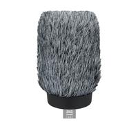 SOULWIT Microphone Furry Windscreen for Rode (RØDE) VideoMic NTG On-Camera Shotgun Microphone, Wind Muff Pop Filter Mic Cover - Black