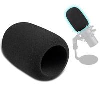 SOULWIT Microphones Pop Filter for HyperX QuadCast 2 - USB (Does Not Fit QuadCast 2S), Protective Mic Cover Windscreen Foam - Black