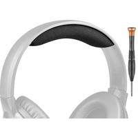 SOULWIT Nano Cloth Headband Cover for Sennheiser HD201/HD206/HD180 Headset, Replacement Headstrap Pad Repair Part - Black