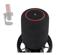 SOULWIT Pop Filter for HyperX QuadCast 2 (Not Fit QuadCast 2S) - Black | Windscreen for HyperX QuadCast 2 Microphone