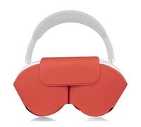 SOULWIT Portable Smart Case for AirPods Max, Protective Magnetic PU Leather Cover with Low Power Mode Support - Pink