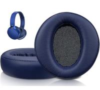 SOULWIT Professional Earpads Cushions Replacement for Sony MDR-XB950 XB950BT XB950B1 XB950N1 XB950AP Over-Ear Headphones, Ear Pads with Softer Protein Leather, Noise Isolation Memory Foam - Blue