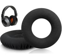 SOULWIT Professional Nano Cloth Replacement Earpads for Neumann NDH 20 (NDH20) Studio Headphones, Ear Pads Cushions with High-Density Foam - NDH 20 NC Black