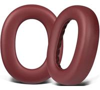 SOULWIT Professional Replacement Ear Pads Cushions for Jabra Elite 85h Wireless Over-Ear Headphones, Earpads with Soft Protein Leather, Noise Isolation Foam - Elite 85h PL Burgundy