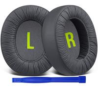 SOULWIT Professional Replacement Ear Pads for JBL JR460 Noise Cancelling Headphones, Earpads Cushions with Softer Protein Leather, Noise Isolation Foam - Grey