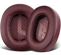 SOULWIT Professional Replacement Ear Pads for JBL Live 500BT/Live 500 BT Around-Ear Wireless Headphone, Earpads Cushions with Softer Protein Leather, Noise Isolation Foam - Red