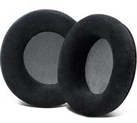 SOULWIT Professional Replacement Earpads Cushions for AKG K701, K702, Q701, Q702, K601, K612, K712 Headphones, Ear Pads with Softer Velour - Black