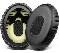 SOULWIT Professional Replacement Earpads for Bose QuietComfort(QC) 3 and OE1 On-Ear Headphones, EarPads Cushions with Soft Protein Leather, High-Density Noise Isolation Foam - Black