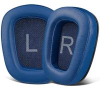 SOULWIT Protein Leather Ear Pads Cushions Replacement for Logitech G35 G930 G933 G935 G633 G635 G533 G430 G431 G432 G433 Gaming Headset, Earpads for G332 G230 G231 G233 Headphones - Navy Blue