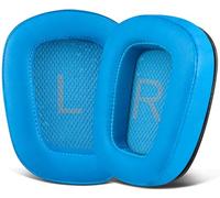 SOULWIT Protein Leather Ear Pads Cushions Replacement for Logitech G35 G930 G933 G935 G633 G635 G533 G430 G431 G432 G433 Gaming Headset, Earpads for G332 G230 G231 G233 Headphones - Blue