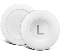 SOULWIT Protein Leather Earpads Replacement for Sennheiser HD25/HD25 Light(Lite)/HD25 Plus/HD25 Special Edition/HMD25/HME25/HMEC25/HD250BT Headphones, Ear Pads Cushions with High-Density Foam - White